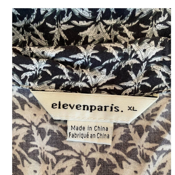 Eleven paris printed button down - Picture 4 of 5